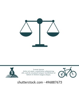 Scales balance icon