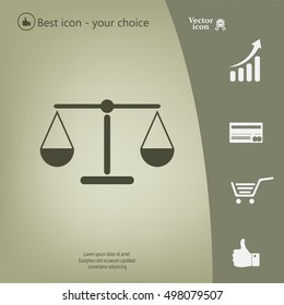 Scales balance icon