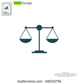 Scales balance icon