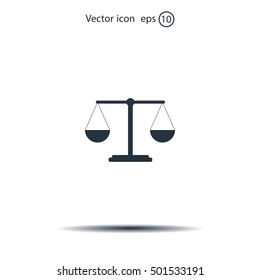 Scales balance icon