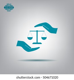 Scales balance icon