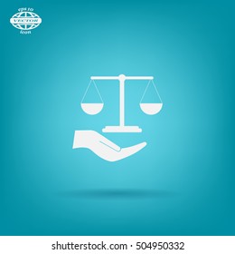 Scales balance icon