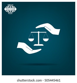 Scales balance icon