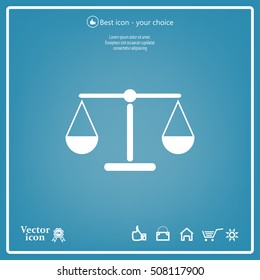 Scales balance icon