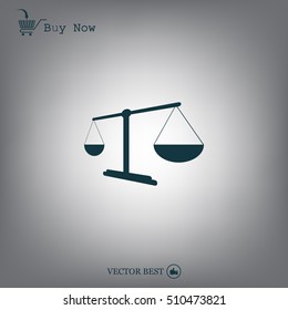 Scales balance icon