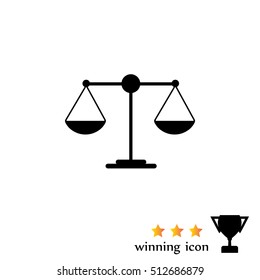 Scales balance icon