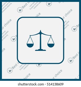 Scales balance icon