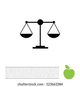 Scales balance icon