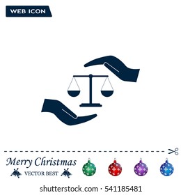 Scales balance icon
