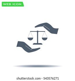 Scales balance icon