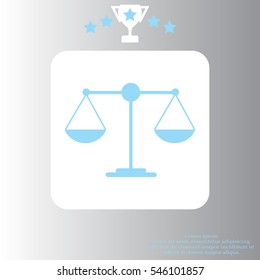 Scales balance icon