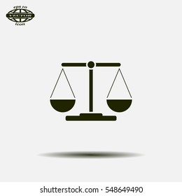 Scales balance icon