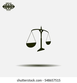 Scales balance icon
