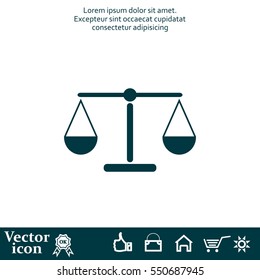 Scales balance icon