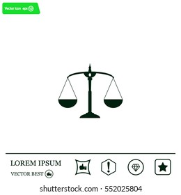 Scales balance icon