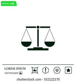 Scales balance icon