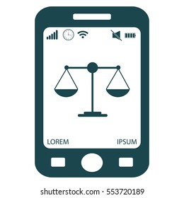 Scales balance icon