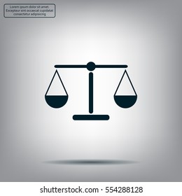 Scales balance icon