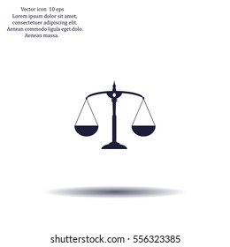 Scales balance icon