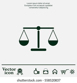 Scales balance icon