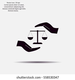 Scales balance icon