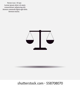 Scales balance icon
