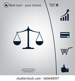 Scales balance icon