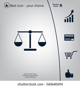 Scales balance icon