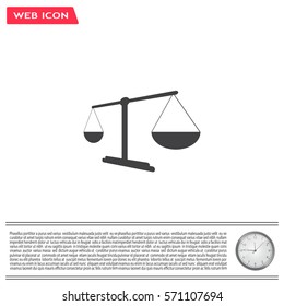 Scales balance icon