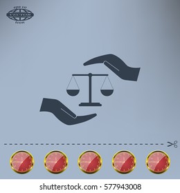 Scales balance icon
