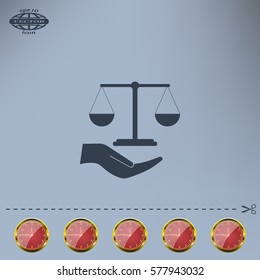 Scales balance icon
