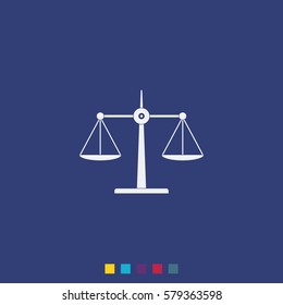 Scales balance icon.