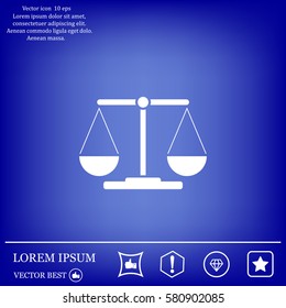 Scales balance icon