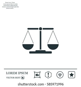 Scales balance icon