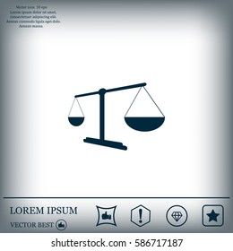 Scales balance icon