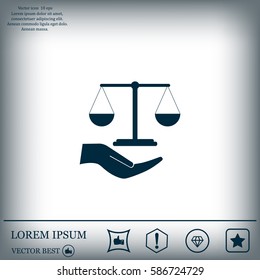 Scales balance icon