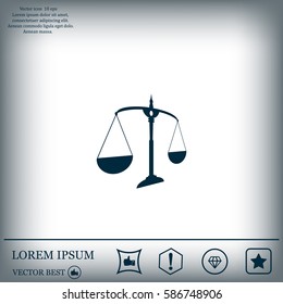 Scales balance icon
