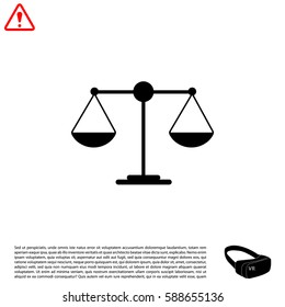 Scales balance icon