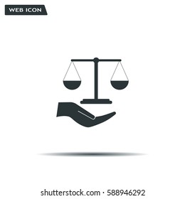 Scales balance icon