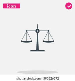 Scales balance icon.