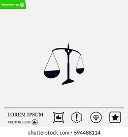 Scales balance icon