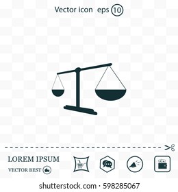 Scales balance icon