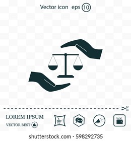Scales balance icon