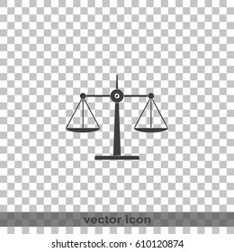 Scales balance icon.