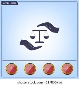 Scales balance icon