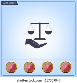 Scales balance icon