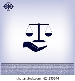 Scales balance icon