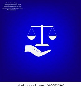Scales balance icon
