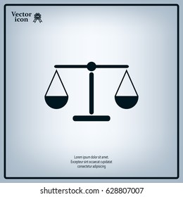 Scales balance icon