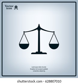Scales balance icon